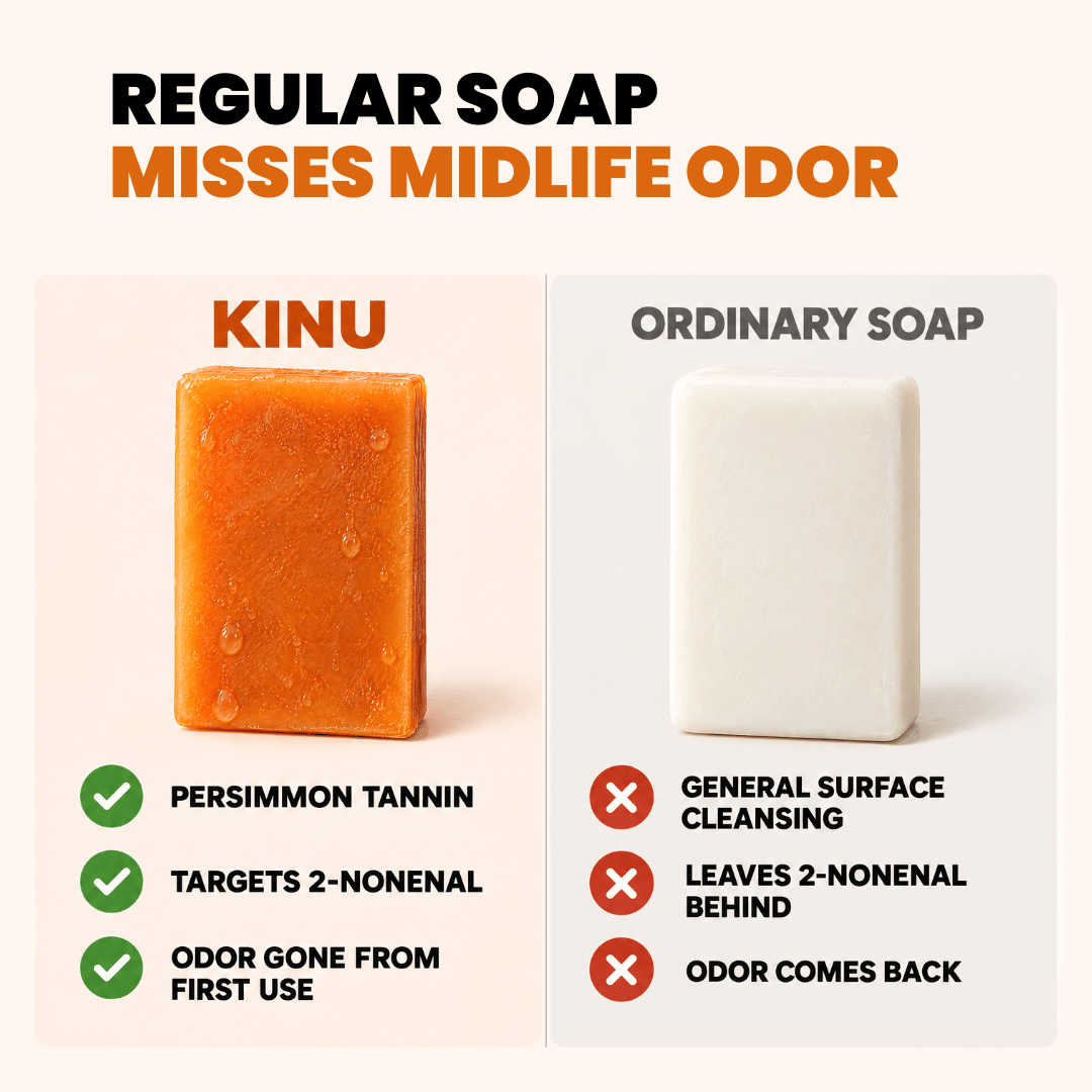 Persimmon Soap for Stubborn Midlife Odor